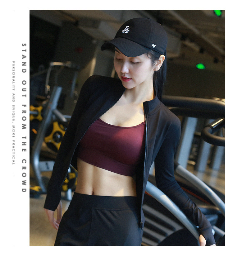 Áo khoác nữ tập thể thao dáng croptop