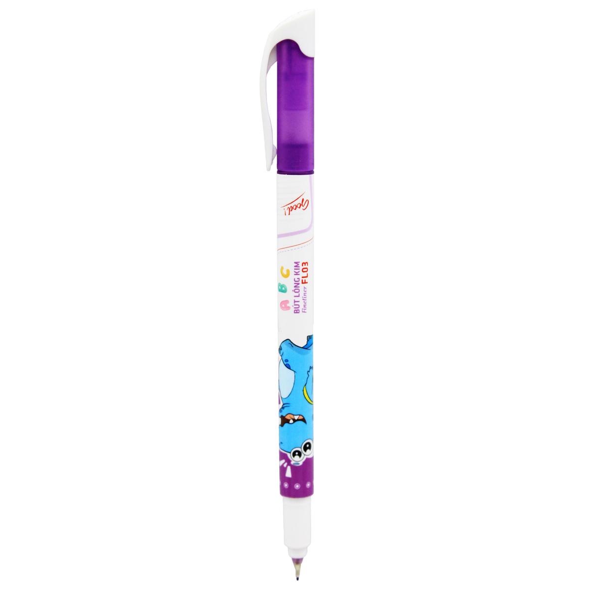 Bút Lông Kim Dino 0.4 mm - Smart Kids FL03 - Mực Tím