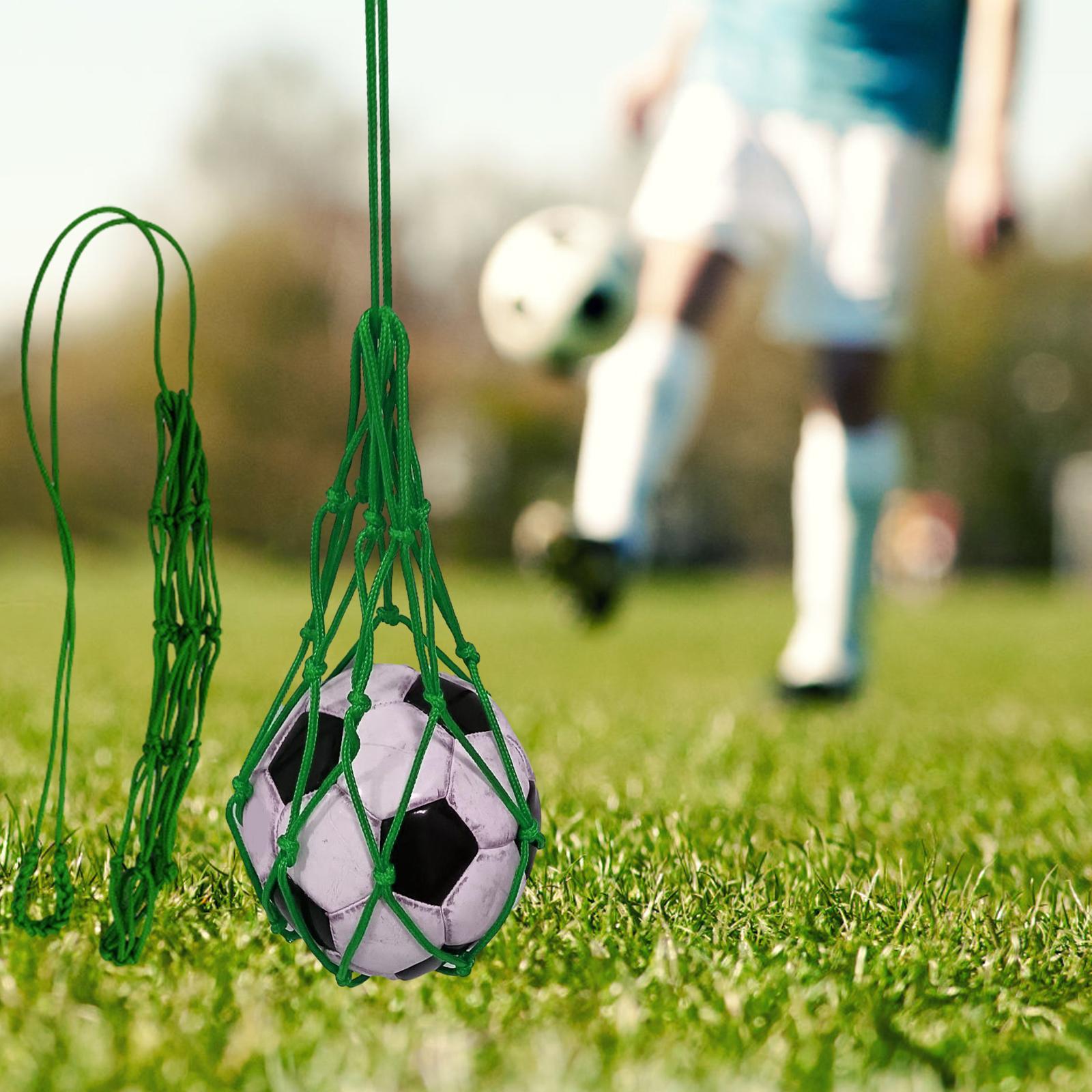 Football Net Bag Portable Single Ball Carry Bag for Soccer Sports Basketball