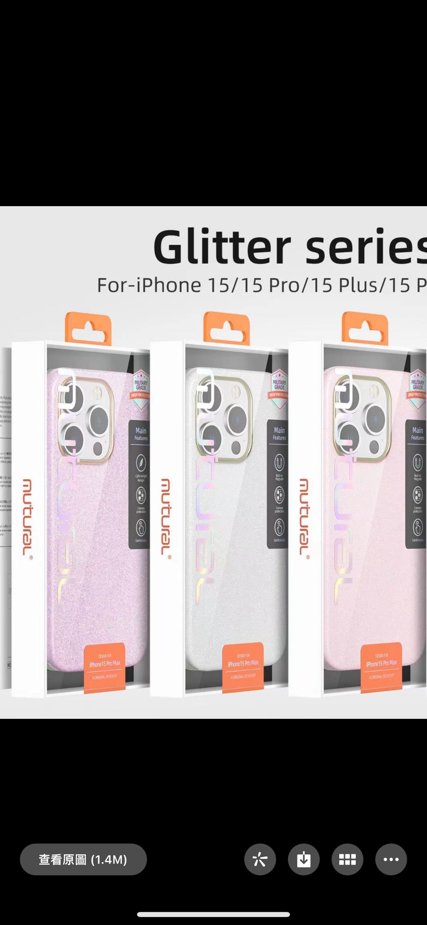 Ốp lưng kim tuyến lấp lánh đổi màu cho iPhone 15 Pro Max Mutural Ultra Hybrid Zero One Magfit - Hàng chính hãng
