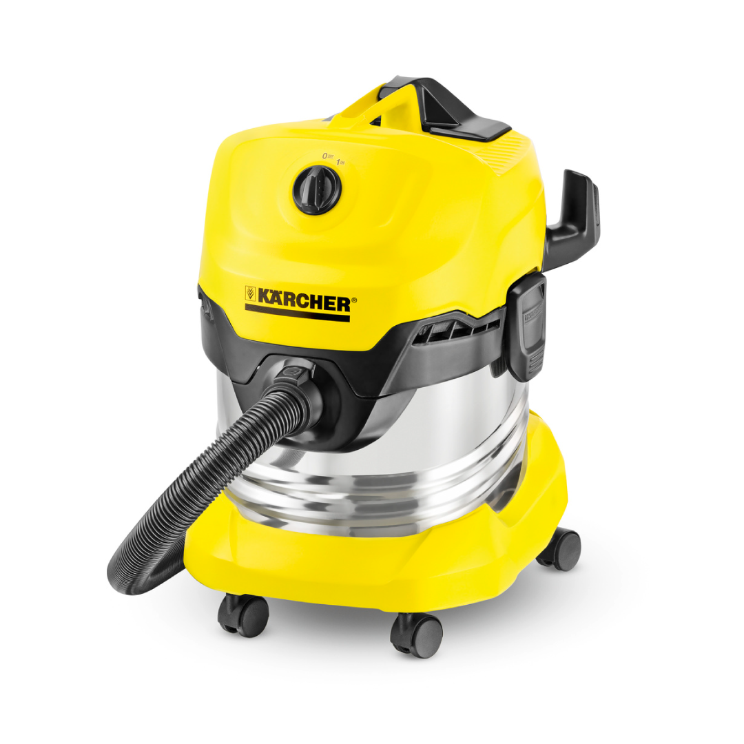 Máy hút bụi khô &amp; ướt cao cấp Karcher WD 4 Premium và túi lọc bụi - Hàng Chính Hãng