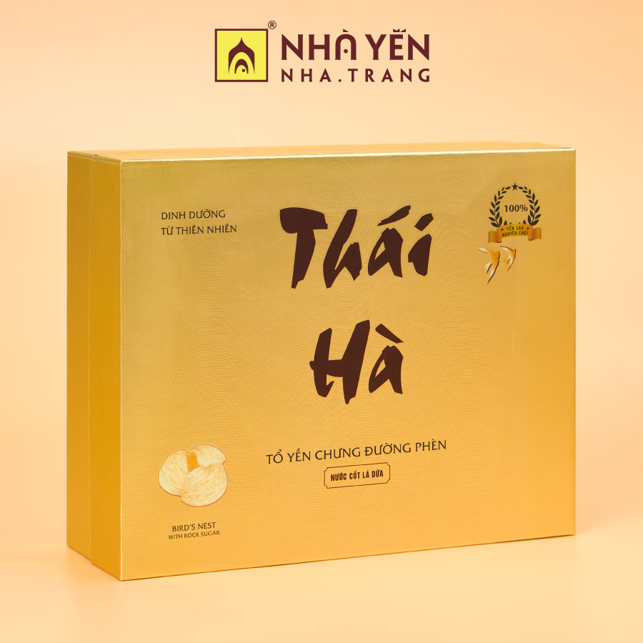 Nước Yến Chưng Sẵn Thái Hà - Vị Lá Dứa - Hộp 2 Lọ 170 ml - Tổ Yến Chưng Đường Phèn - Nhà Yến Nha Trang - Thương Hiệu Uy Tín - Đặc Sản Yến Sào Khánh Hòa - Yến Sào Chất Luợng