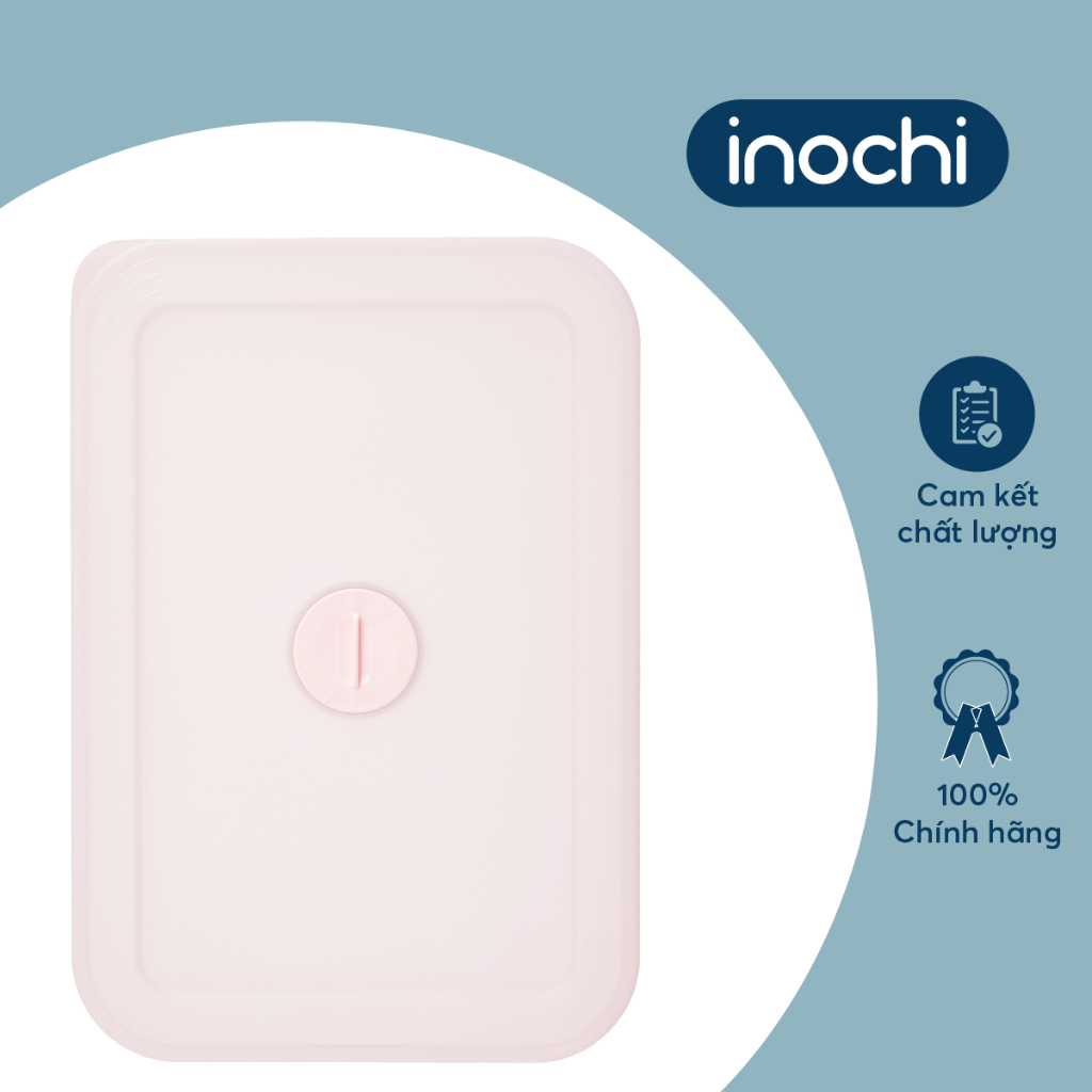 Hộp Đựng Thực Phẩm Trữ Đông Chữ Nhật Nhiều Cỡ Nắp Có Thiết Kế Đồng Hồ Ghi Nhớ Thời Gian Lưu Trữ  ( Tặng kèm khăn lau đa năng pakasa ) - Hàng Chính Hãng INOCHI ( Giao màu ngẫu nhiên)
