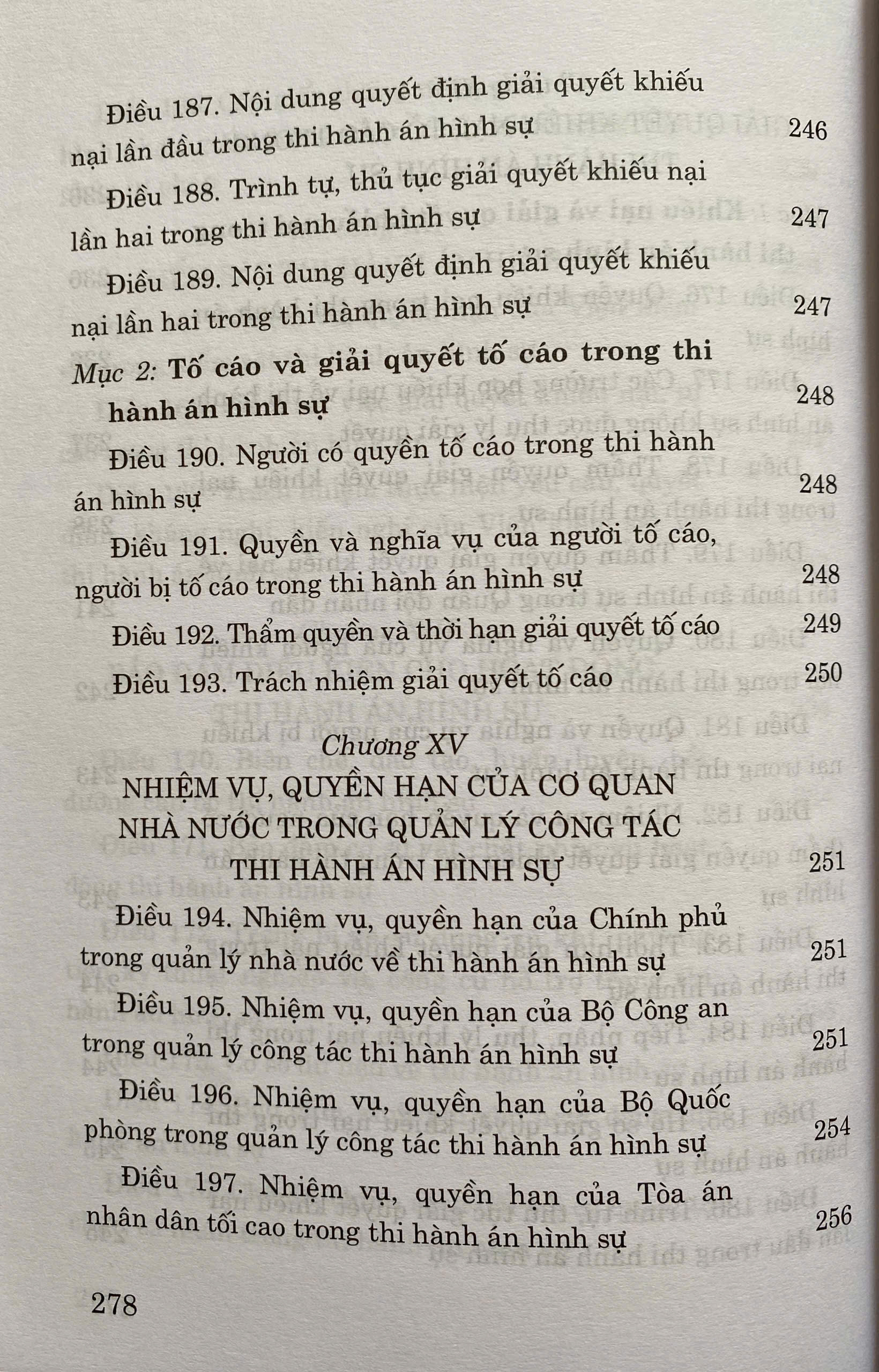 Luật Thi Hành Án Hình Sự Năm 2019