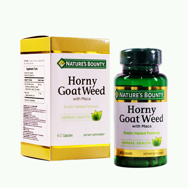 Viên Uống Tăng Cường Sinh Lý Nam Horny Goat Weed Nature's Bounty - 60 Viên