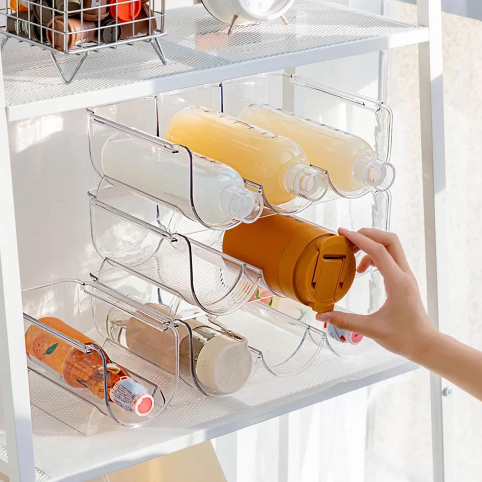 Refrigerator Wine Rack Storage Organizer Free Standing for Countertops