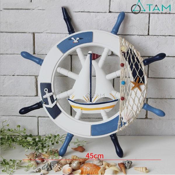 Bánh lái tàu trang trí ĐK 45cm