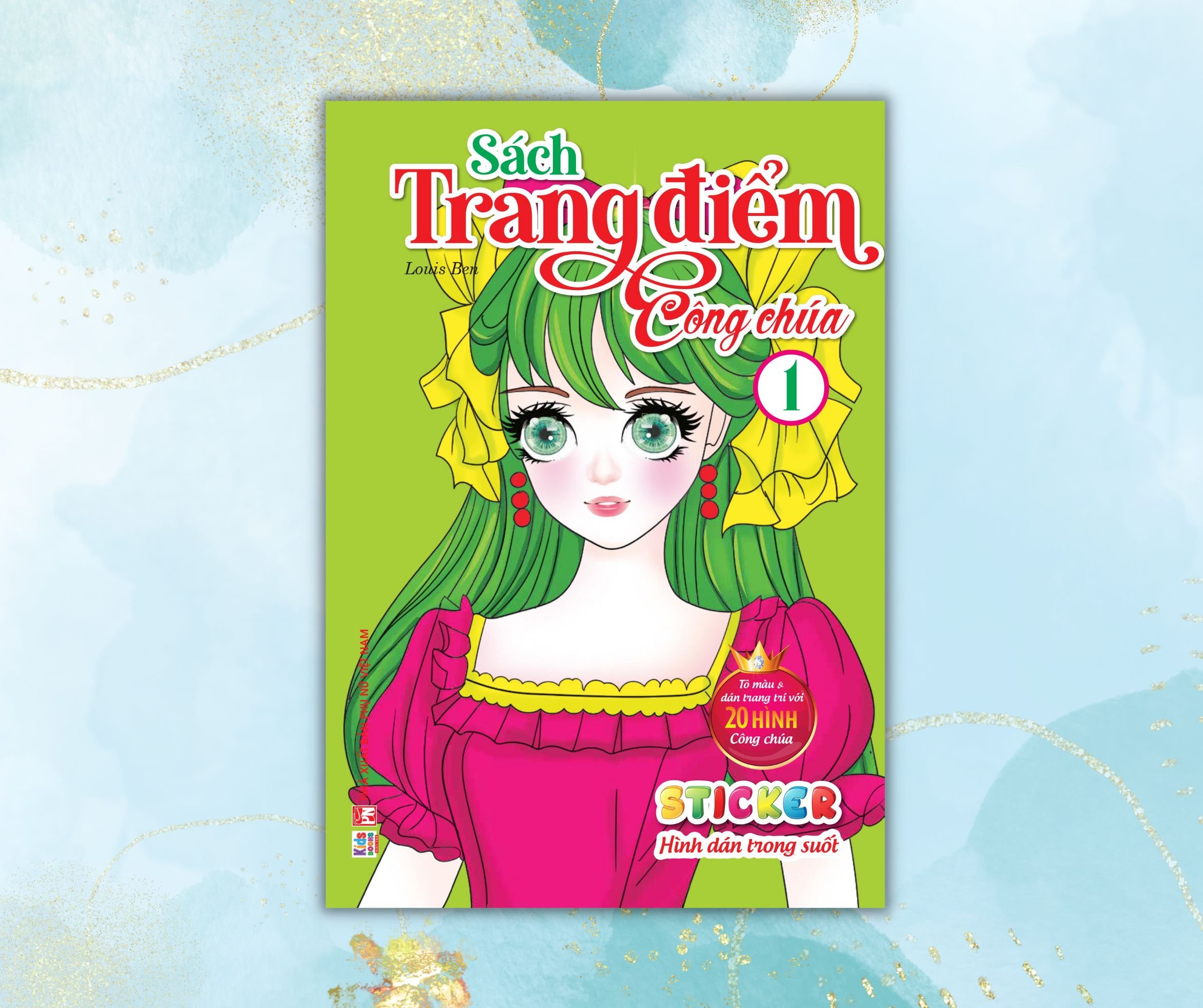 Trang điểm công chúa tập 1 (Tô màu + Sticker trong suốt) (VT)