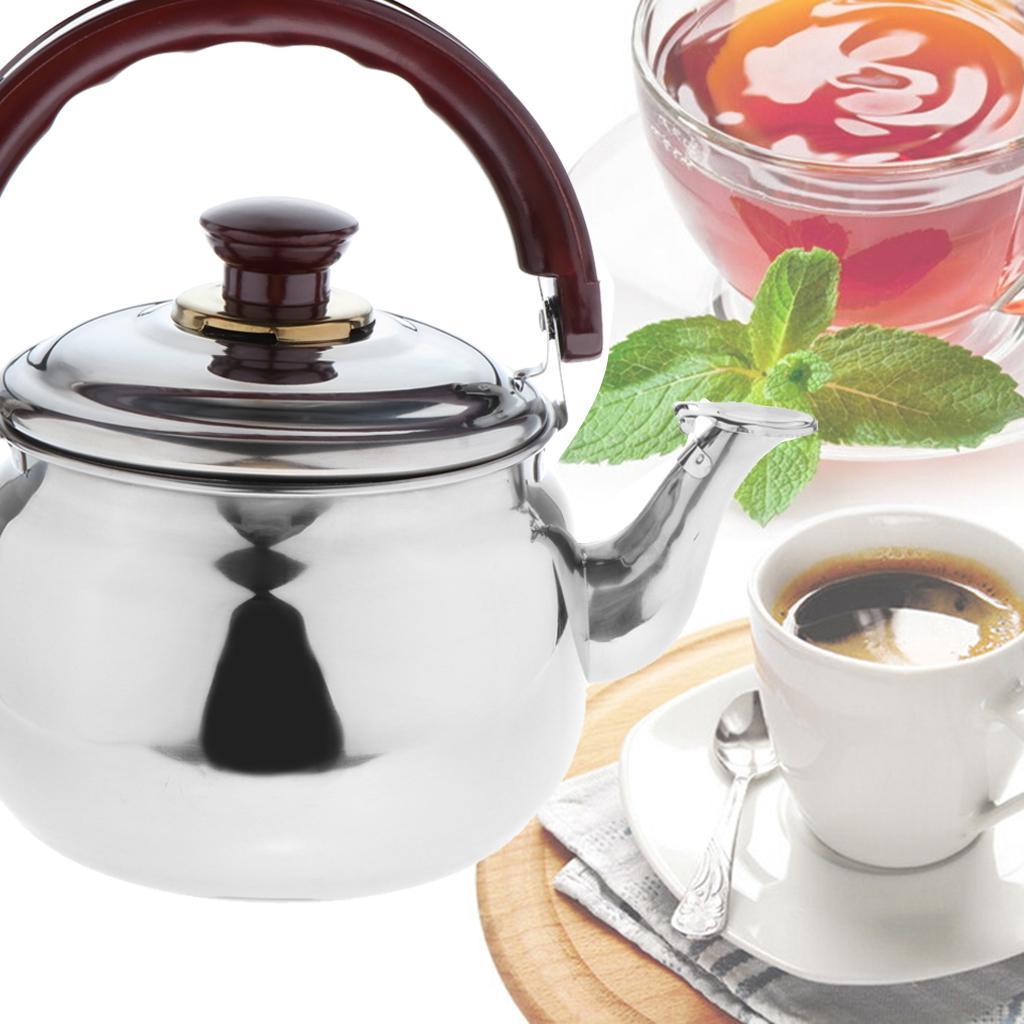 2pcs Stainless Steel Hot Water Kettle Pot With Whistle Sound,Tea Kettle 0.6L