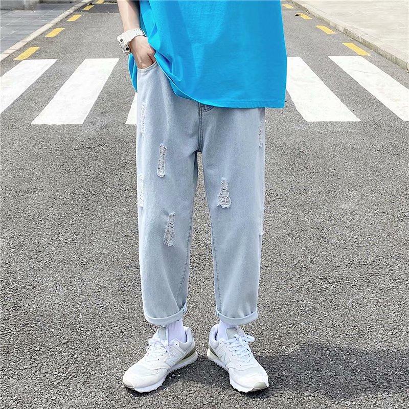 Quần Jeans Nam Kiểu Dáng Thời Trang Phong Cách Hàn Quốc