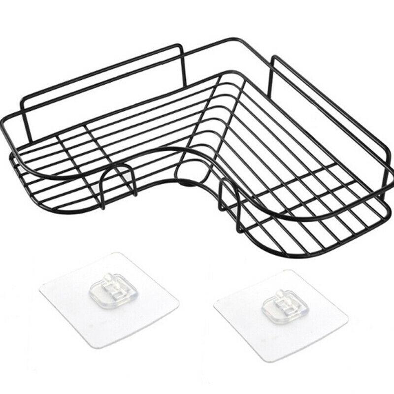 High Quality Durable Iron Bathroom Tray Rack Corner Bath Storage Holder Organizer Rack Triangular Shower Caddy Shelf