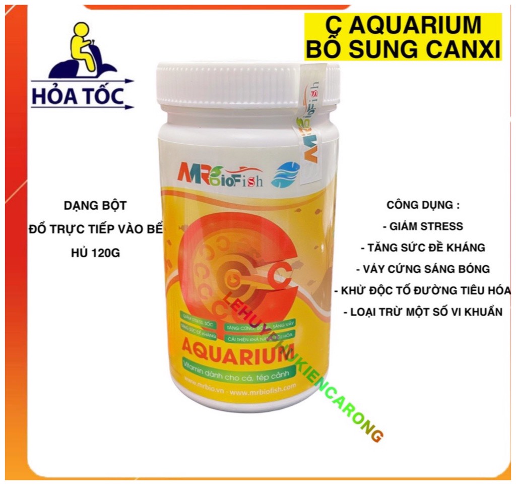 Vitamin C Aquarium Hủ 120 gram - Chuyên Dụng Cho Bể Cá Cảnh