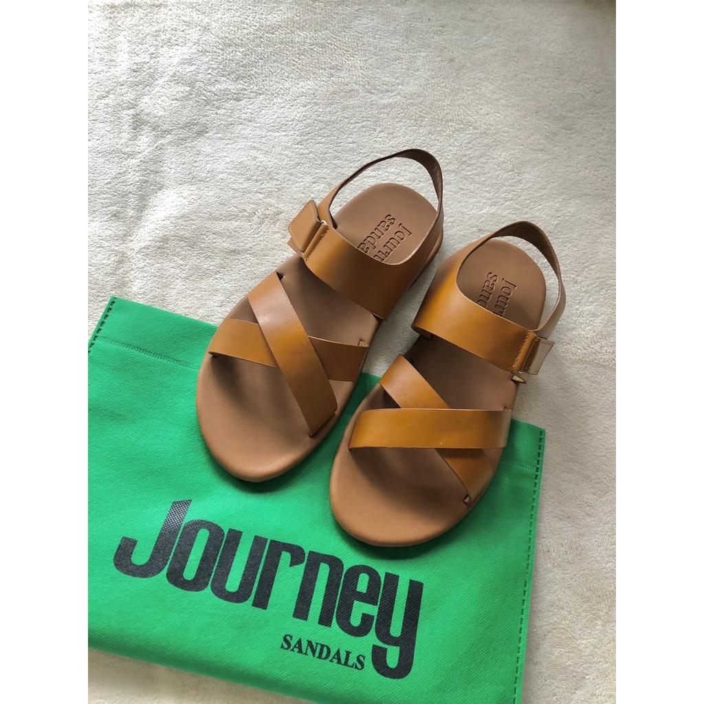 Sandals Nam Nữ JOURNEY Quai Chéo Basic Unisex Chất Liệu Da Cao Cấp