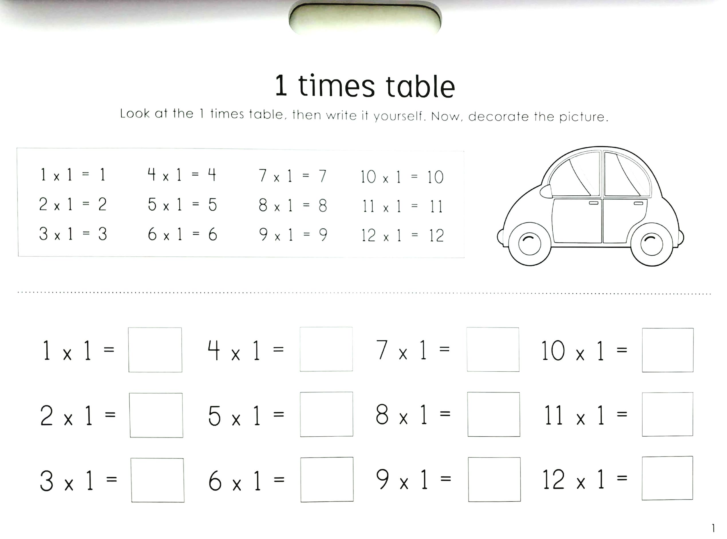 Little Genius: Times Table Fun Educational Activity Book