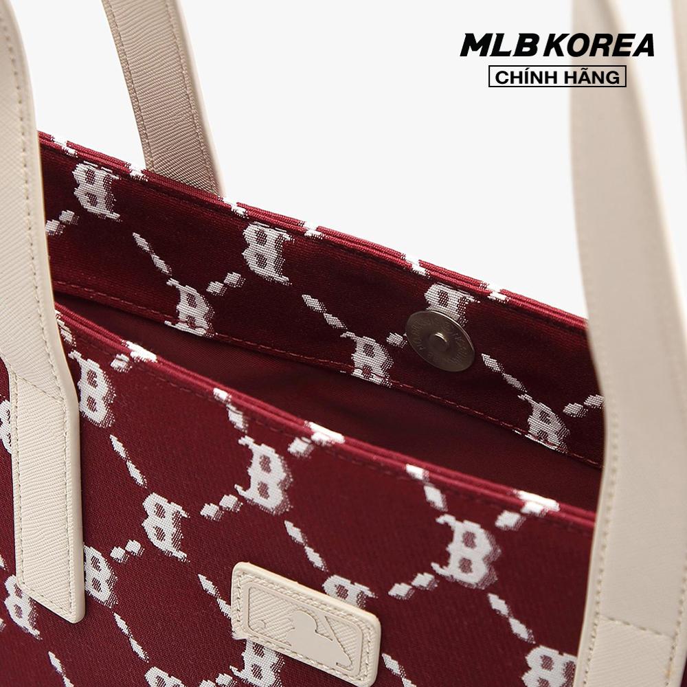 MLB - Túi tote chữ nhật Monogram Diamond Jacquard 3AORM012N