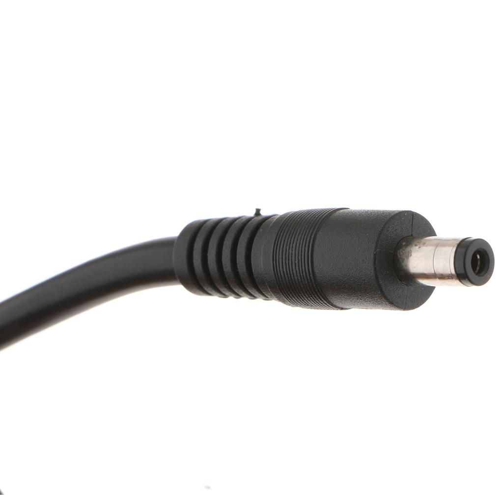20 Inch EC5 to DC 5.5 Mm X 2.5 Mm Coaxial Cable Adapter Cable Black