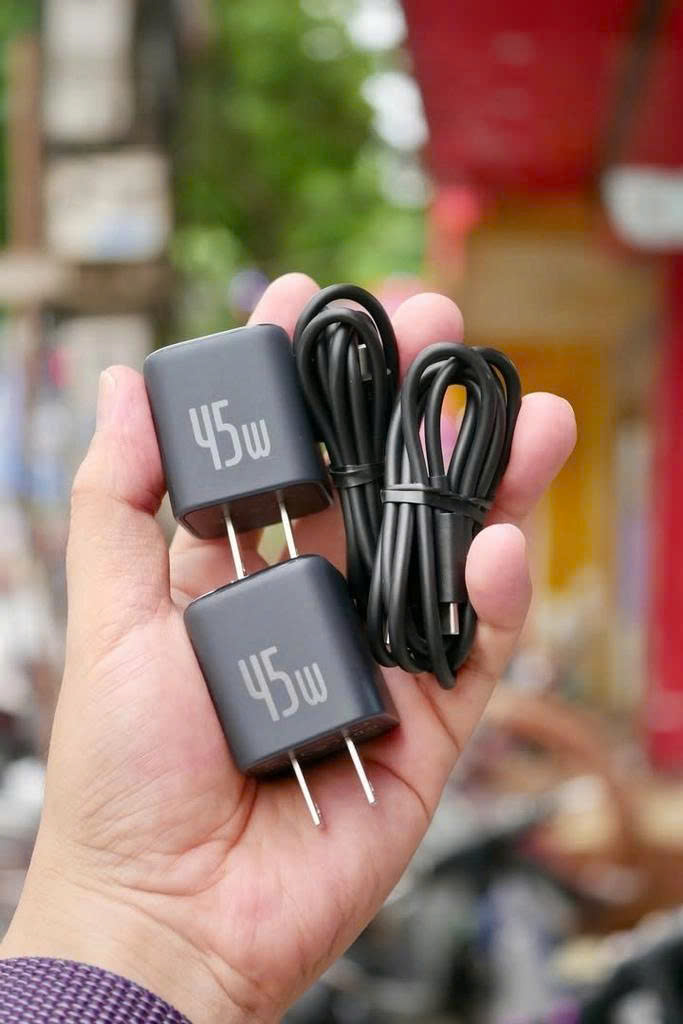 Bộ Sạc GaN6 45W – Củ Sạc Siêu Nhanh USB-C, Công Nghệ GaN6, Tản Nhiệt Graphene dành cho Iphone/SamSung các dòng cao cấp. Hàng Nhập Khẩu