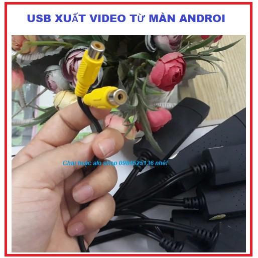 USB video out xuất video màn hình android ra các loại màn hình.BỘ CHUYỂN ĐỔI XUẤT AV-OUT ra màn hình trần,màn hình gối.