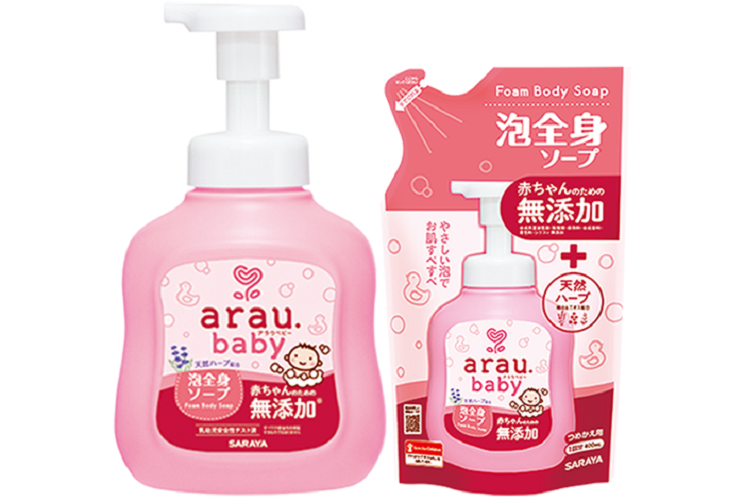Combo sữa tắm gội toàn thân Arau Baby 450ml