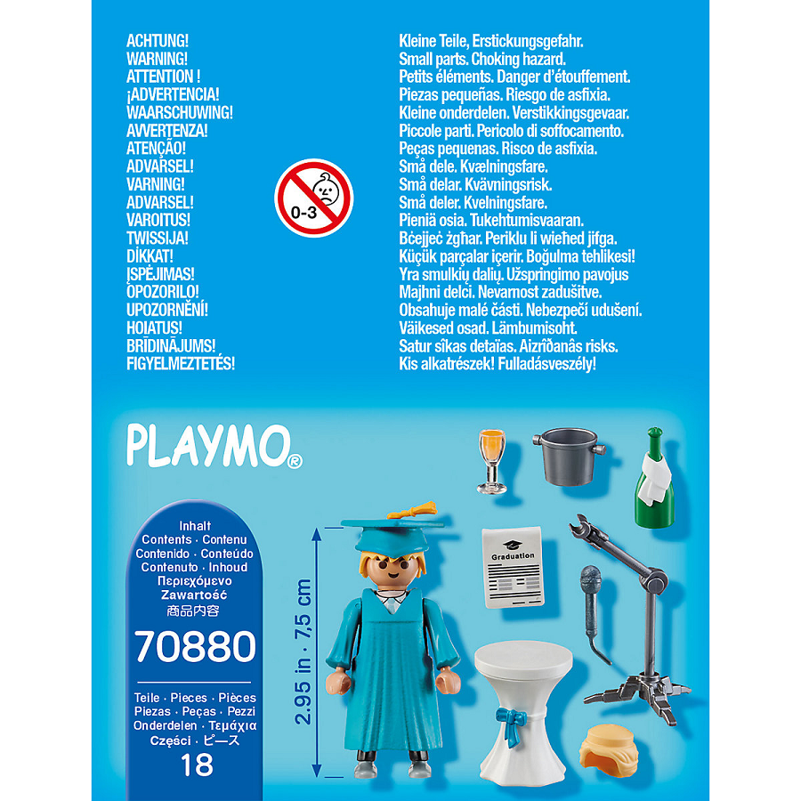 Đồ chơi mô hình Playmobil - Nhân vật Sinh viên trong ngày lễ tốt nghiệp