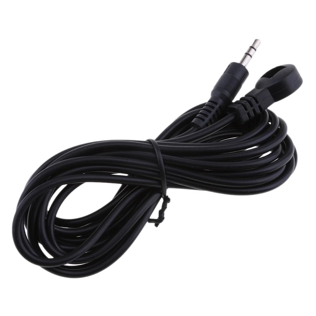 Cheap 9.8Ft IR Emitter Cable 3.5mm Male Receiver Extension Cable Black Easy Using LED Lighting
