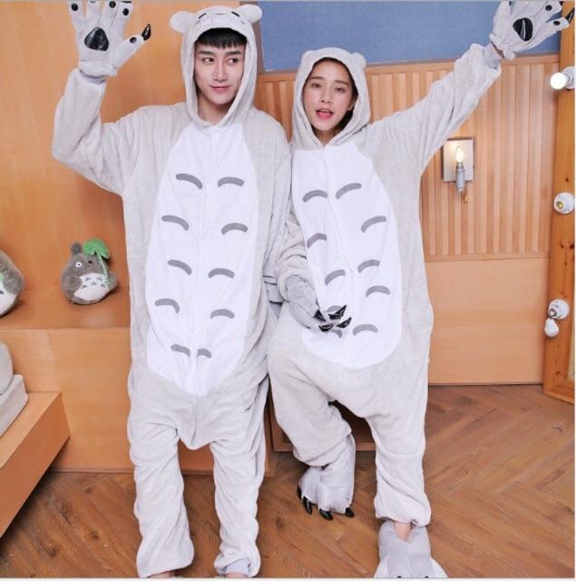 Bộ Đồ Thú Totoro - Bộ đồ thú Totoro Xám Người lớn