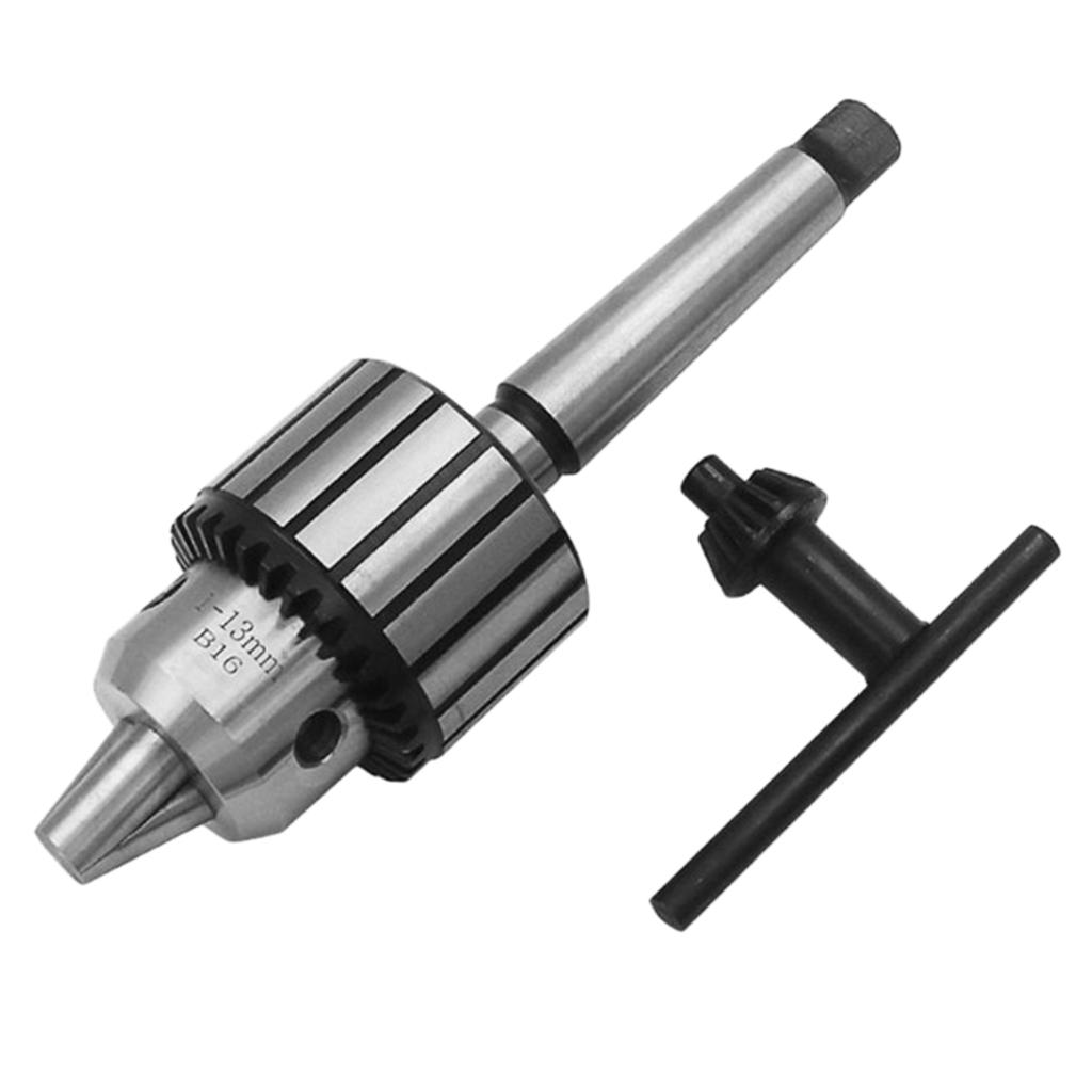 Machine Precision Carbon Steel Keyless Lathe Drill Chuck MT2-B16 1-13mm Range