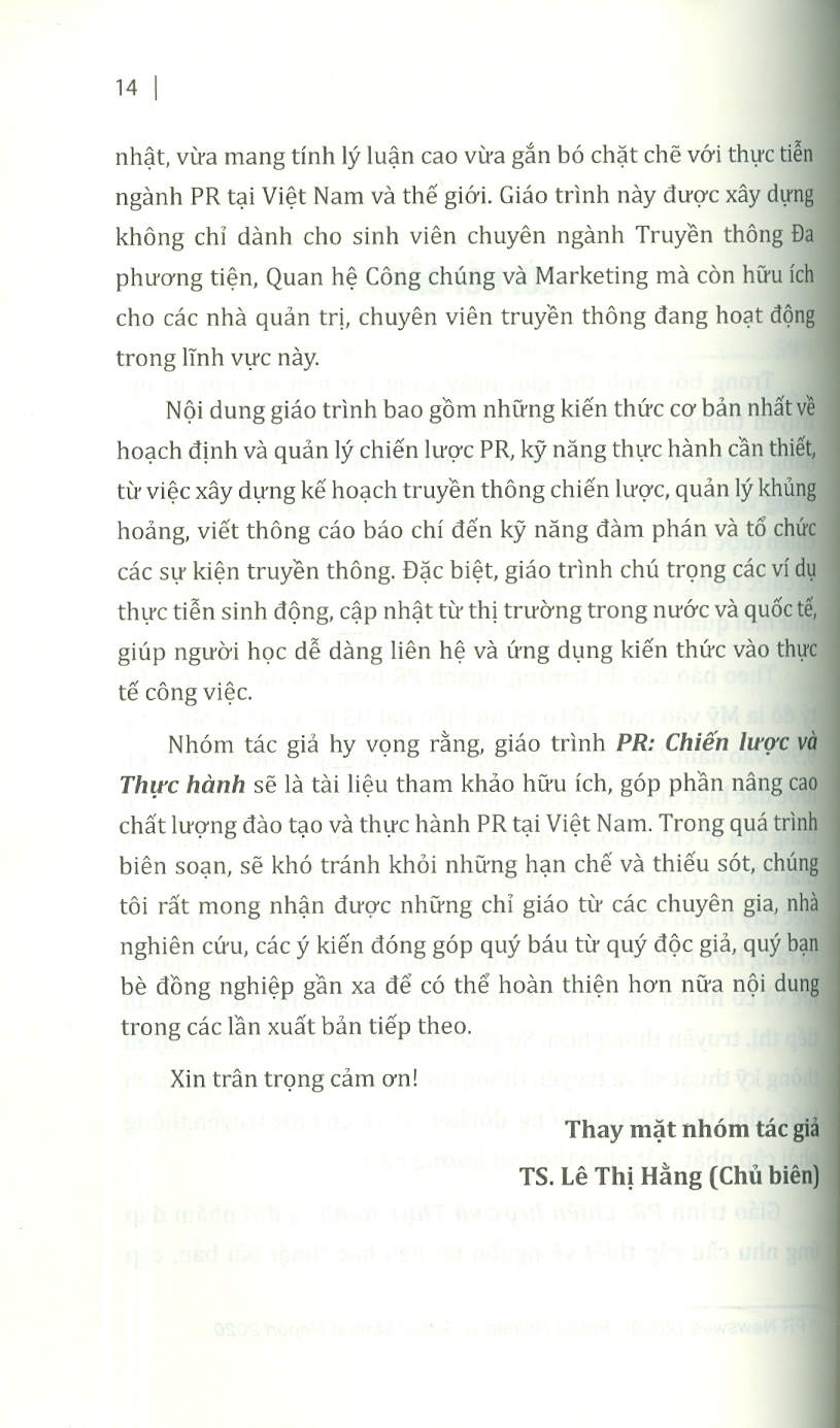 Giáo Trình PR: Chiến Lược Và Thực Hành - ảnh 9