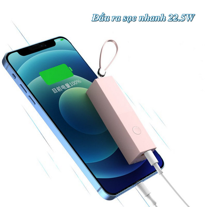 Củ Sạc Siêu Nhanh SCP22.5W Tích Hợp Pin Sạc Dự Phòng - Home and Garden