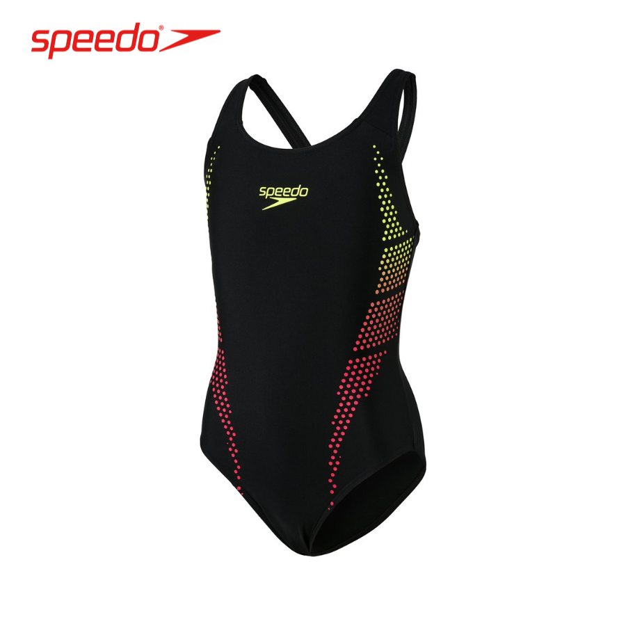 Đồ bơi một mảnh bé gái Speedo Plastisol Placement Muscleback - 8-08324F314