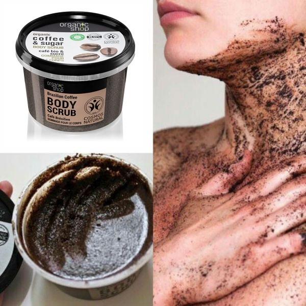 Tẩy Tế Bào Chết Toàn Thân Organic Shop Organic Coffee &amp;amp; Sugar Body Scrub 250ml (Hương Cafe)