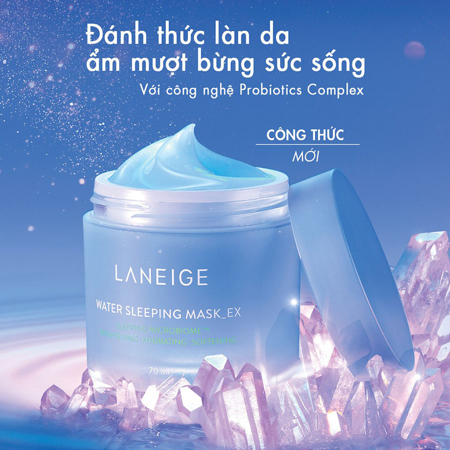 Mặt Nạ Ngủ Dưỡng Ẩm Và Tăng Khả Năng Tự Vệ Của Da Phiên Bản Cải Tiến LANEIGE Water Sleeping Mask EX 70ml