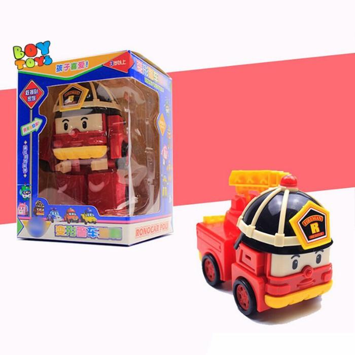 Hộp đồ chơi biến hình biệt đội xe Robocar Poli 2 trong 1