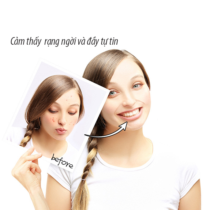 Máy chăm sóc da nóng đẩy dưỡng chất công nghệ hàn quốc BLK-D020 đi kèm bút massage mắt