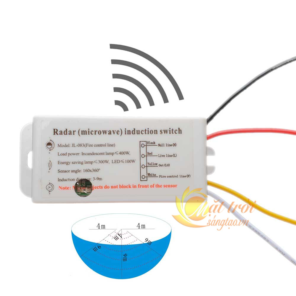 Công tắc cảm biến vi sóng radar Suntech - Loại 12V