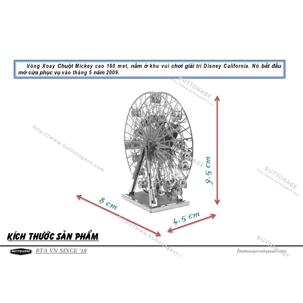 Mô Hình Lắp Ráp 3d Vòng Xoay Chuột Mickey