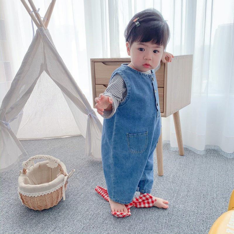 BODY LIỀN THÂN CHO BÉ TRAI, BÉ GÁI CÓ SẴN, Body DENIM cực DỄ MẶC VÀ THỜI TRANG cho bé