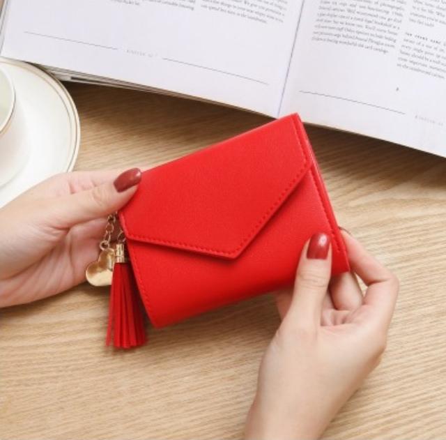 BÓP VÍ NỮ CẦM TAY YOUNG GIRL KHÓA BẤM KẾT HỢP TUA PHỤ KIỆN XINH XẮN BTVD29