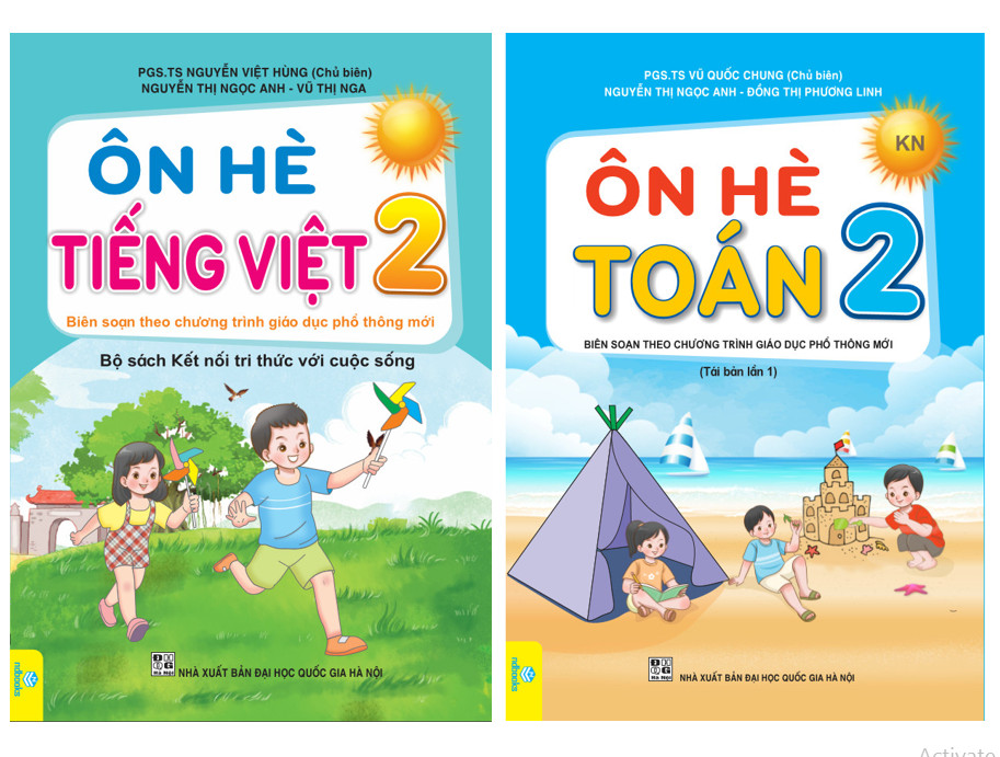 Sách - Bộ 2 cuốn Ôn Hè Toán + Tiếng Việt 2 Kết Nối - ndbooks