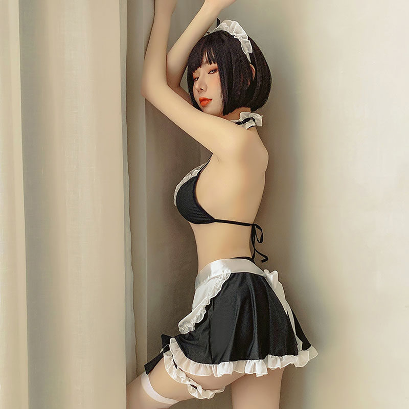 Đồ ngủ Cosplay giúp việc 2 mảnh tạp dề trước ngực