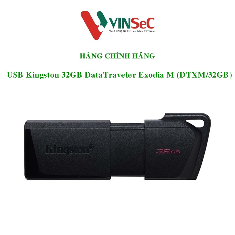 USB Kingston 32GB DataTraveler Exodia M - Hàng chính hãng