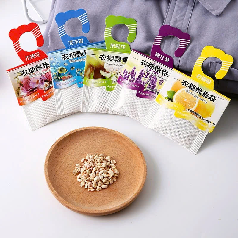 COMBO 4 Túi thơm thảo mộc treo tủ quần áo, khử mùi giày dép, ô tô, đuổi côn trùng nhiều mùi hương - Giao Màu Ngẫu Nhiên