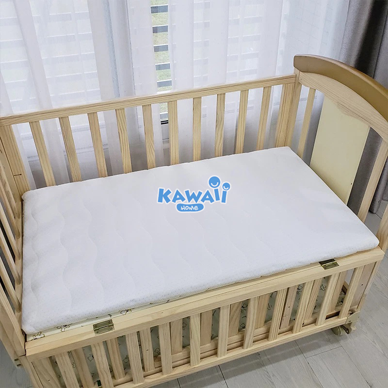 Nệm xơ dừa cho cũi KAWAII HOME, Nệm em bé an toàn, thoáng khí, êm ái