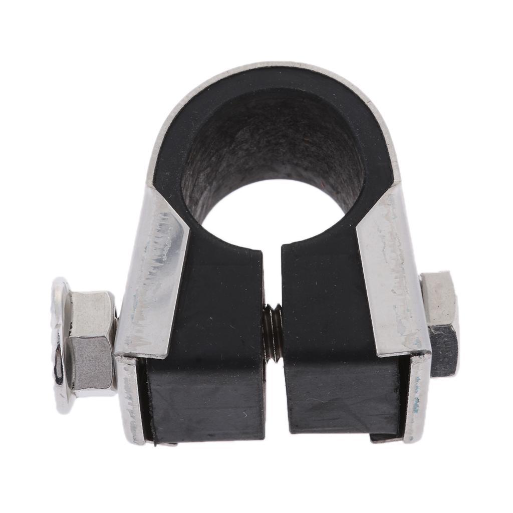 Motorbike Handlebar Mounting Bracket Clamp Gauge Rubber /8" 1"