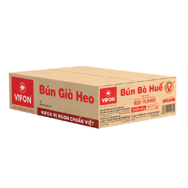 Thùng 30 Bún Giò Heo VIFON (65g / Gói)