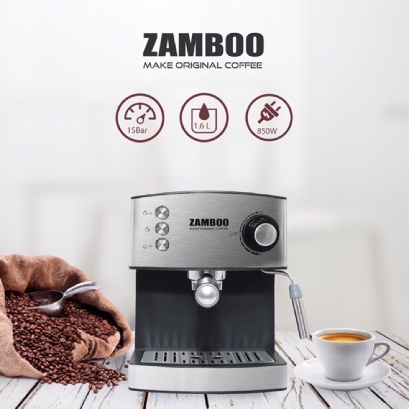 MÁY PHA CÀ PHÊ ZAMBOO ZB-88CF Hàng Chính Hãng
