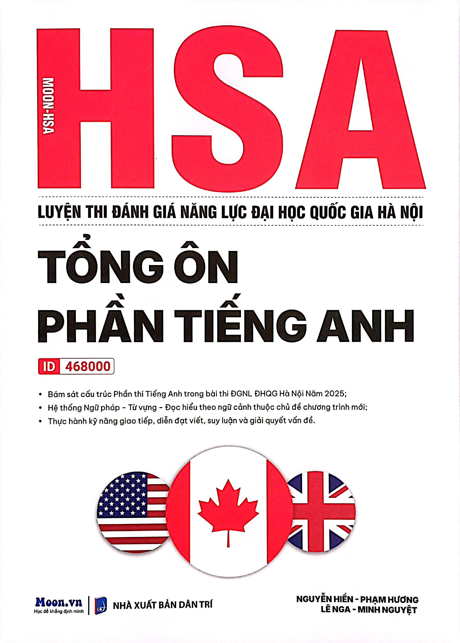 Sách - HSA - Luyện Thi Đánh Giá Năng Lực Đại Học Quốc Gia Hà Nội - Tổng Ôn Phần Tiếng Anh