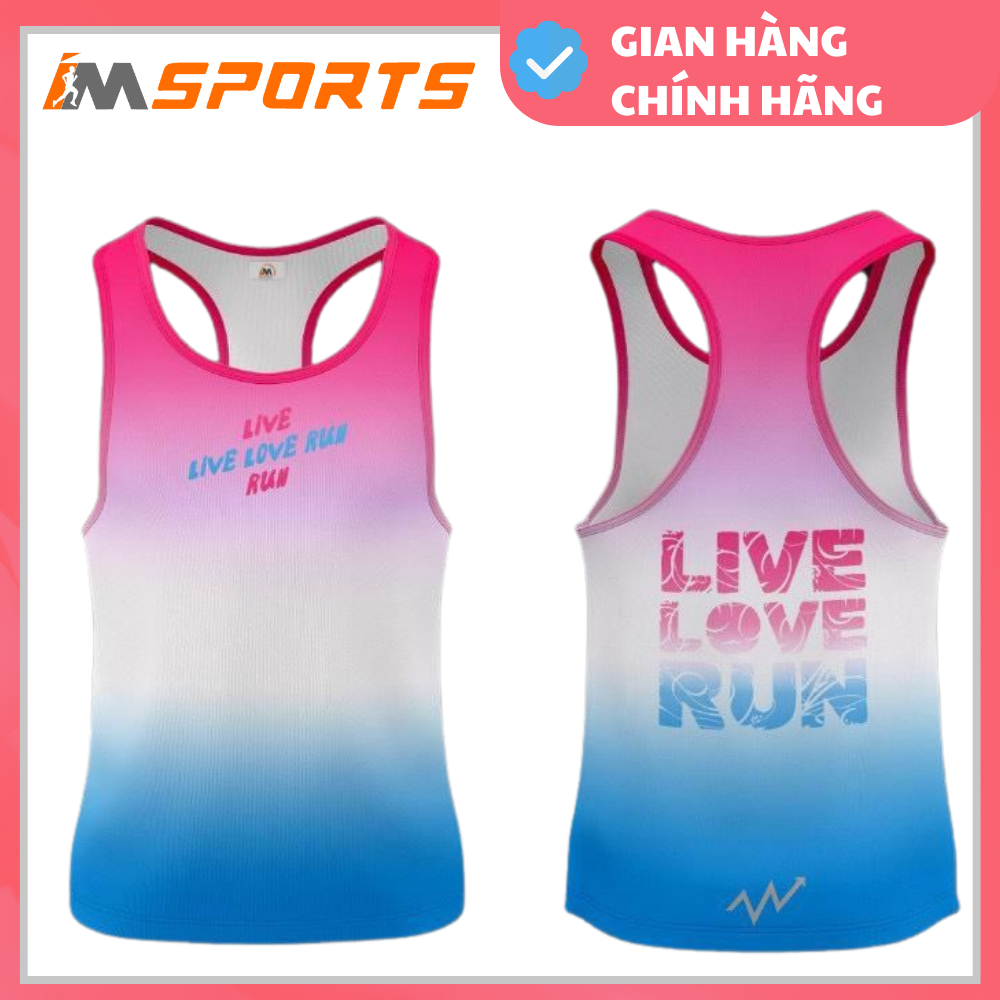 ÁO CHẠY BỘ IMSPORTS - SINGLET NAM - LIVE LOVE RUN