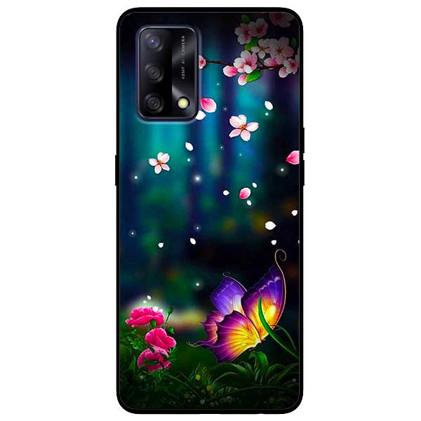 Ốp lưng dành cho Oppo A54 / A74 / A94 - Bướm Anh Đào