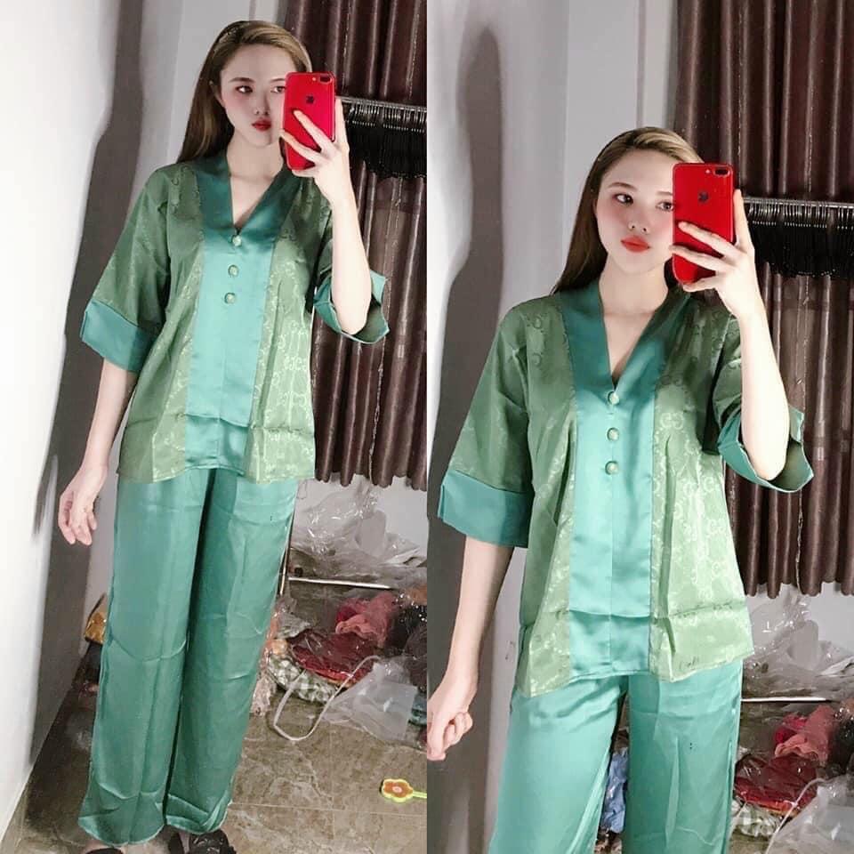 ĐỒ LAM ĐI CHÙA Bà Lai Lụa - Xanh Ngọc,Size L 60 kí trở lại